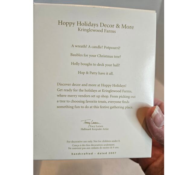 DISCOUNTED! NEW Hallmark 2007 "HOPPY Holidays Decor & More" Kringlewood Farms - Picture 7 of 10